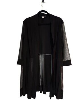 Gorgeous  New  WO Tags Catherine’s Black Chic Chiffon Sleeves And Bottom Jacket